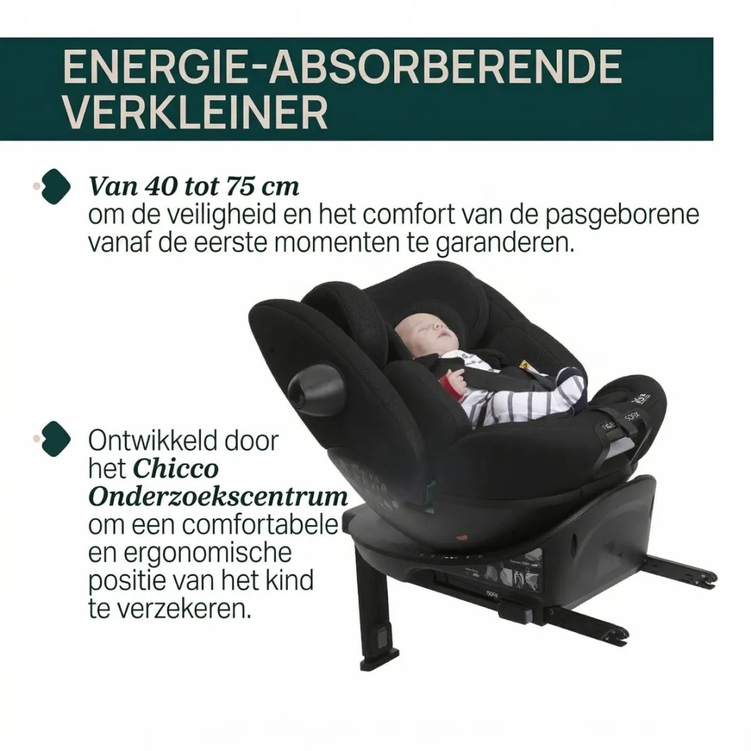 Chicco EverOne i-Size Autostoel 40-150cm - Zwart