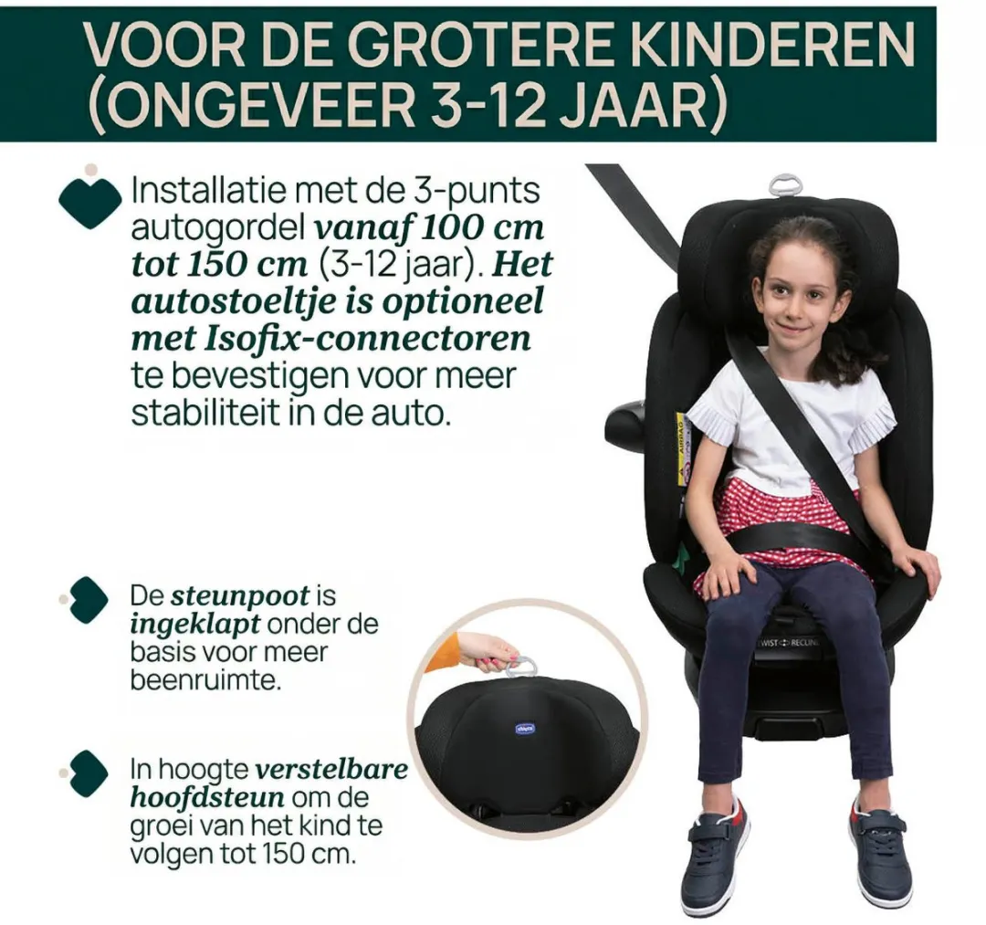 Chicco EverOne i-Size Autostoel 40-150cm - Zwart