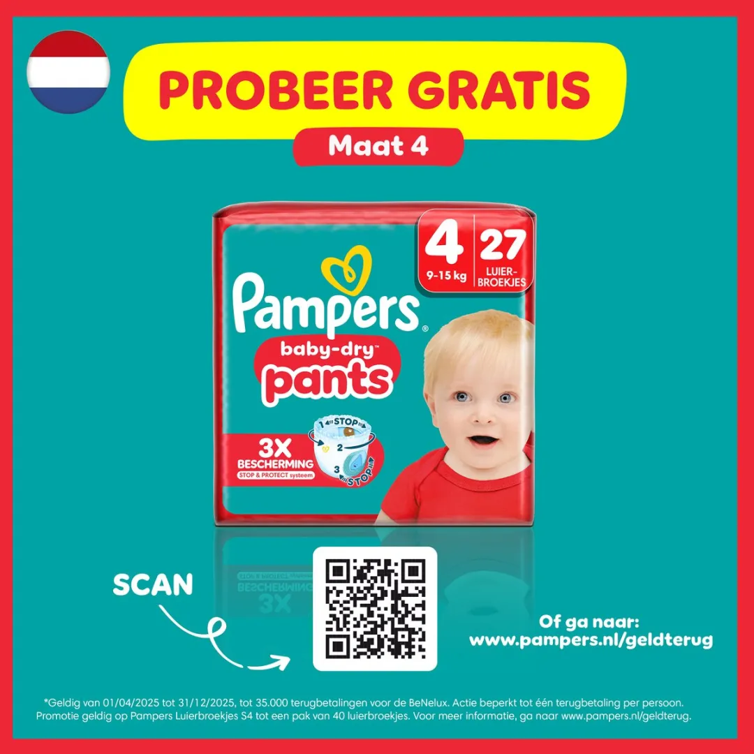 Pampers Baby-Dry Pants Maat 4 - 27 Stuks