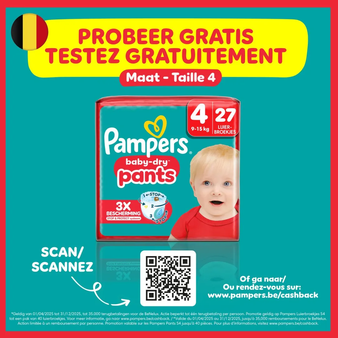 Pampers Baby-Dry Pants Maat 4 - 27 Stuks