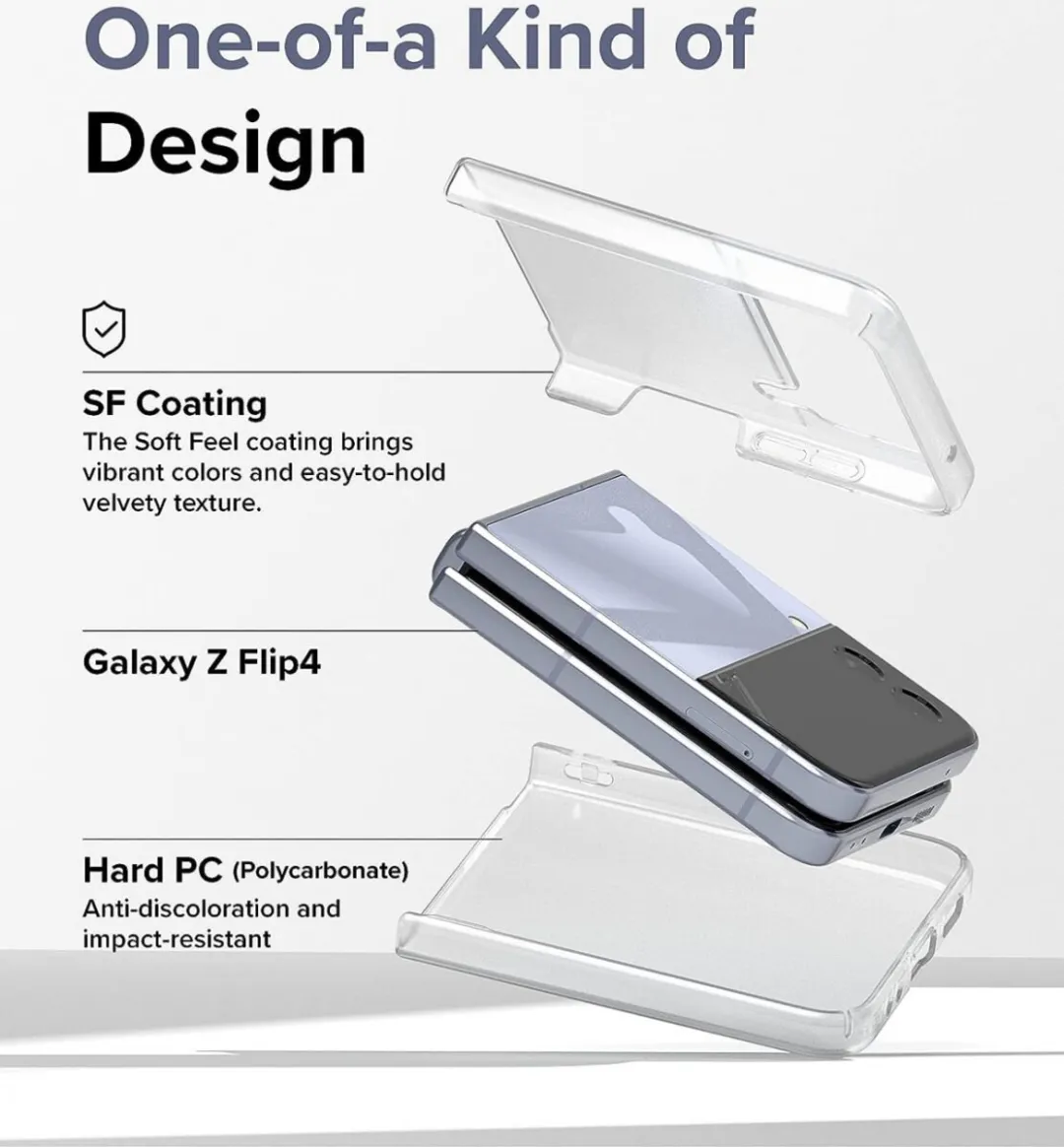 Ringke Slim Hoesje Samsung Galaxy Z Flip 5 - Transparant Matte