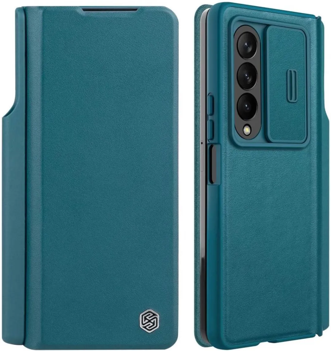 Nillkin Qin Pro Hoesje Samsung Galaxy Z Fold 4 - Groen