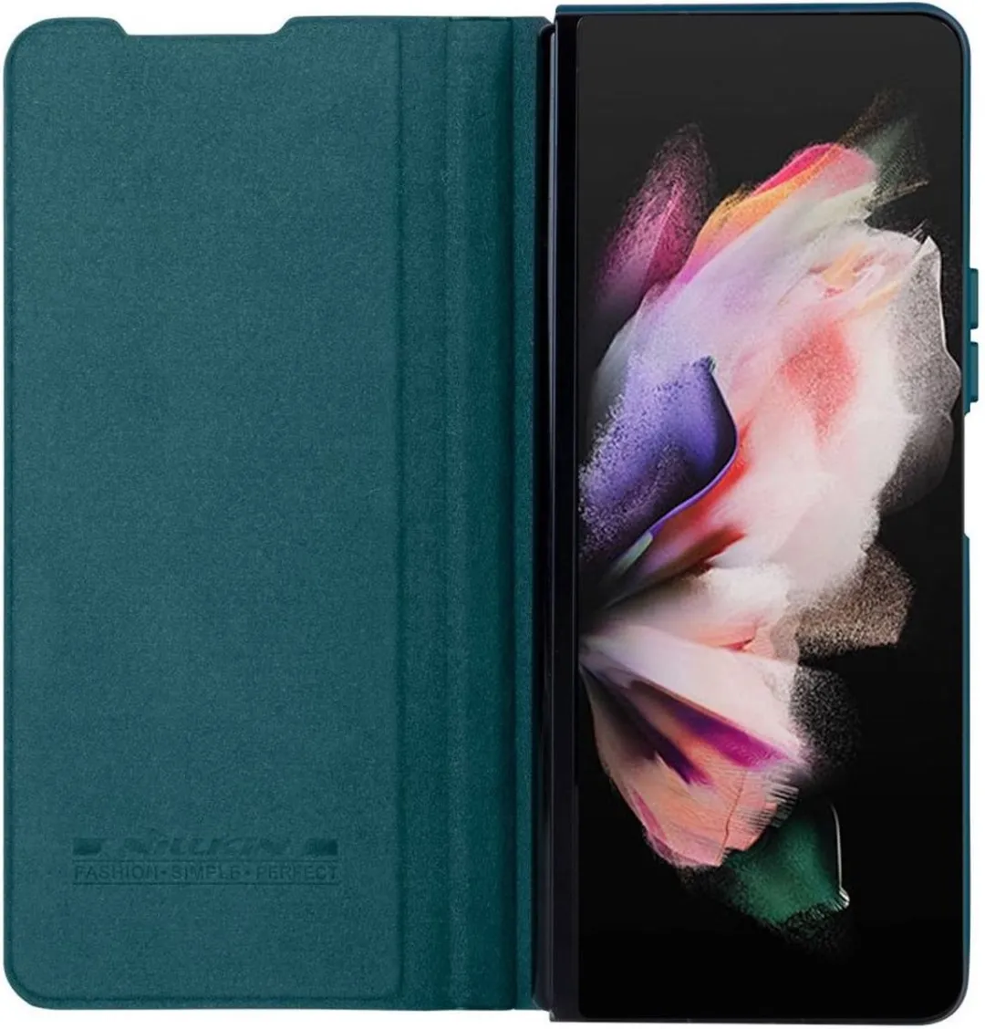 Nillkin Qin Pro Hoesje Samsung Galaxy Z Fold 4 - Groen