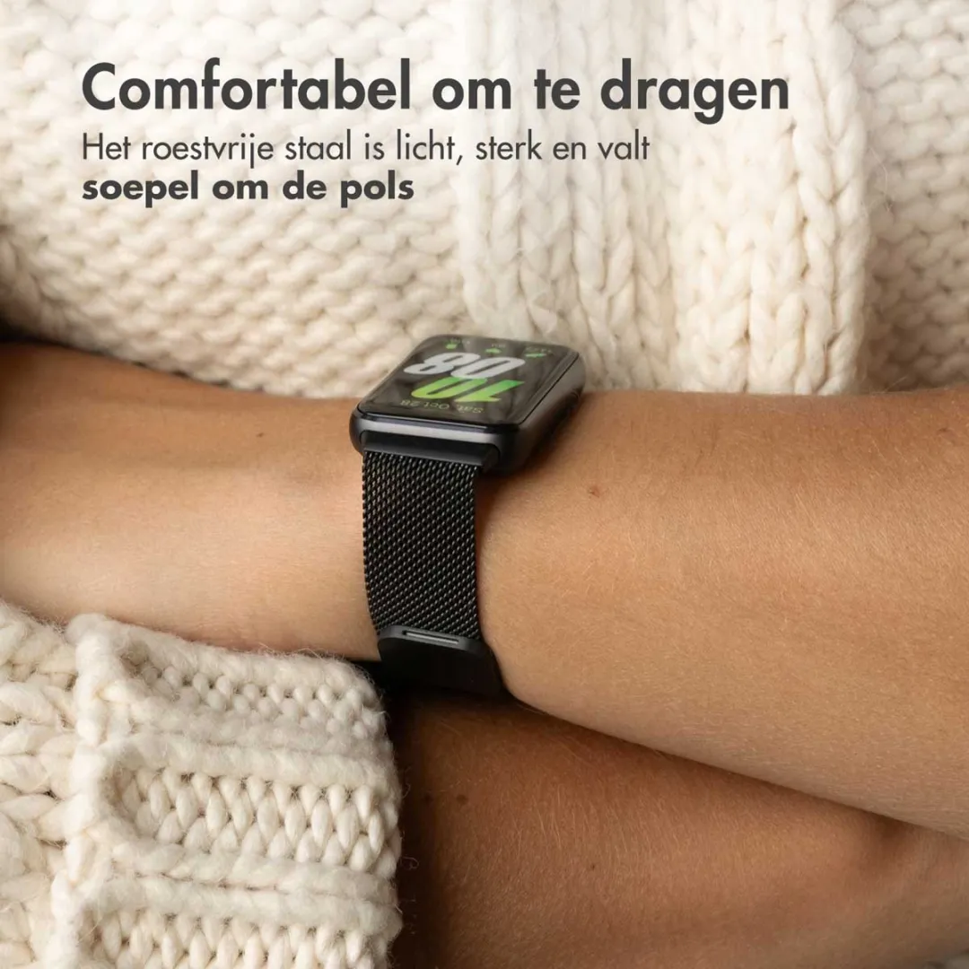 Imoshion Milanees Magnetisch Bandje Samsung Galaxy Fit 3 - Zwart
