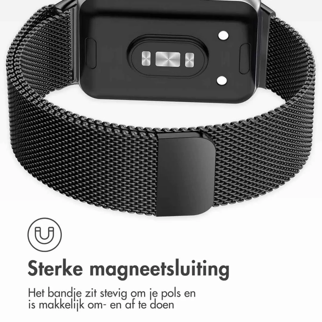 Imoshion Milanees Magnetisch Bandje Samsung Galaxy Fit 3 - Zwart