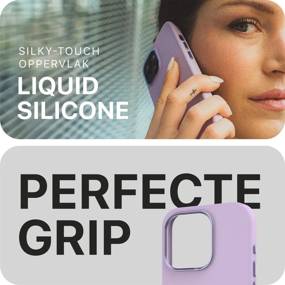 Decoded D24IPO15PMBCS9SF Siliconen Hoesje iPhone 15 Pro Max - Anti-bacterieel - Sage Leaf Green