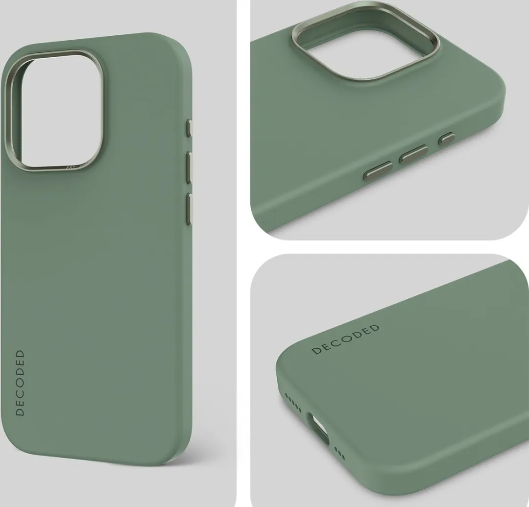 Decoded D24IPO15PMBCS9SF Siliconen Hoesje iPhone 15 Pro Max - Anti-bacterieel - Sage Leaf Green
