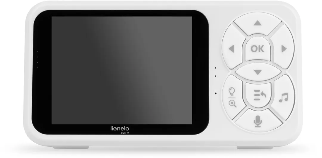 Lionelo Babyline 3.4 Babyfoon – 3,5” LCD Scherm – Nachtzicht & VOX Geluidsdetectie – Tweeweg-communicatie – RGB Nachtlampje – Temperatuursensor – Tot 4 Camera’s – 300 m Bereik – Met Flexibele Montagearm