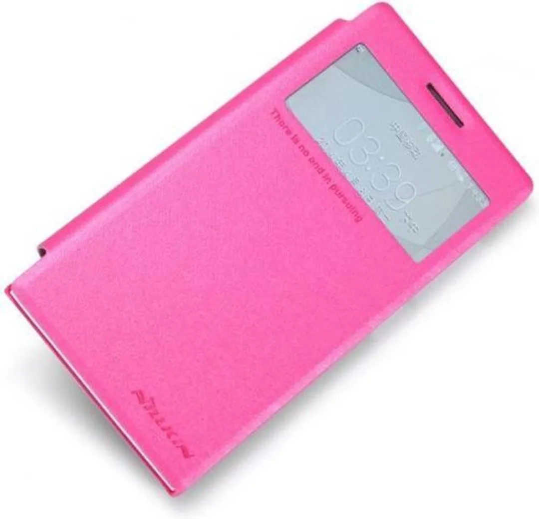Nillkin Leather Case Huawei Ascend G6 Sparkle Series - Roze