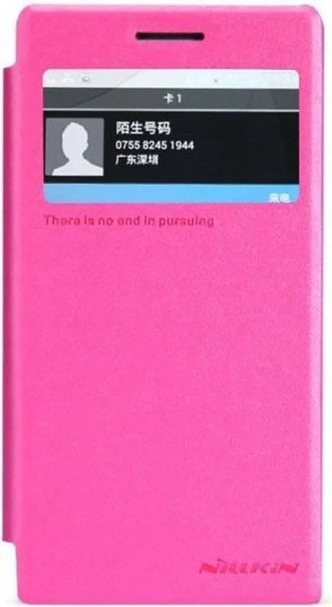 Nillkin Leather Case Huawei Ascend G6 Sparkle Series - Roze
