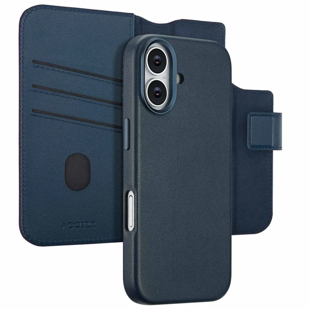 Accezz iPhone 17 Leather Bookcase Hoesje