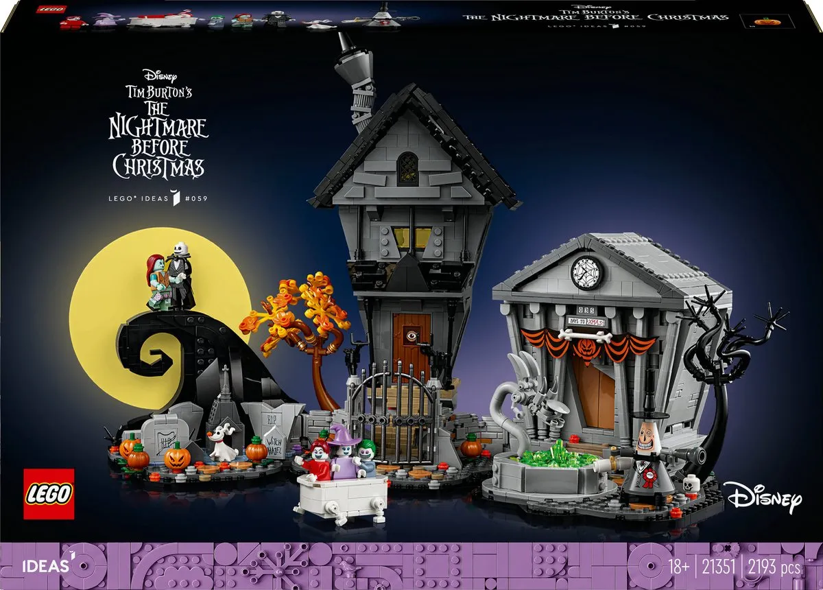 LEGO Ideas The Nightmare Before Christmas 21351 - 2193 Stukken