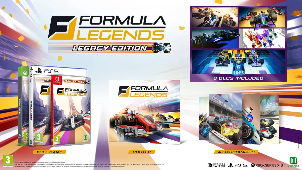 Mindscape Formula Legends Legacy Edition Nintendo Switch