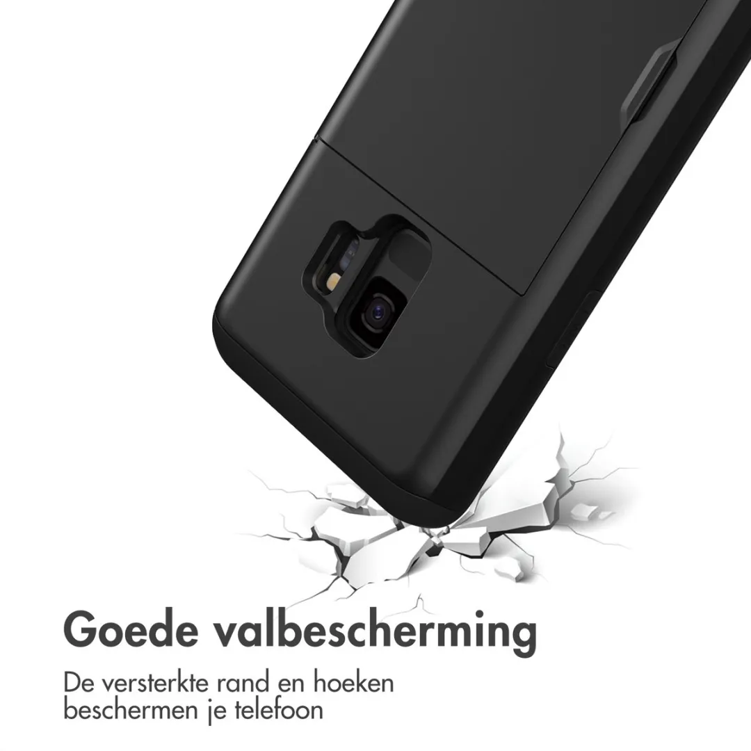Imoshion Hoesje Samsung Galaxy S9 - Pasjeshouder 2 Stuks - Zwart