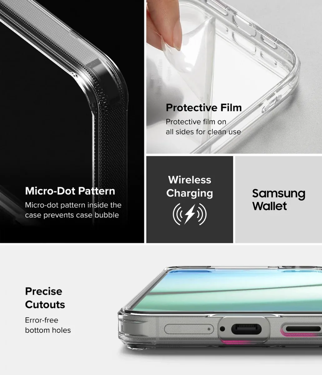 Ringke Fusion Card Hoesje Samsung Galaxy S25 Plus - Transparant