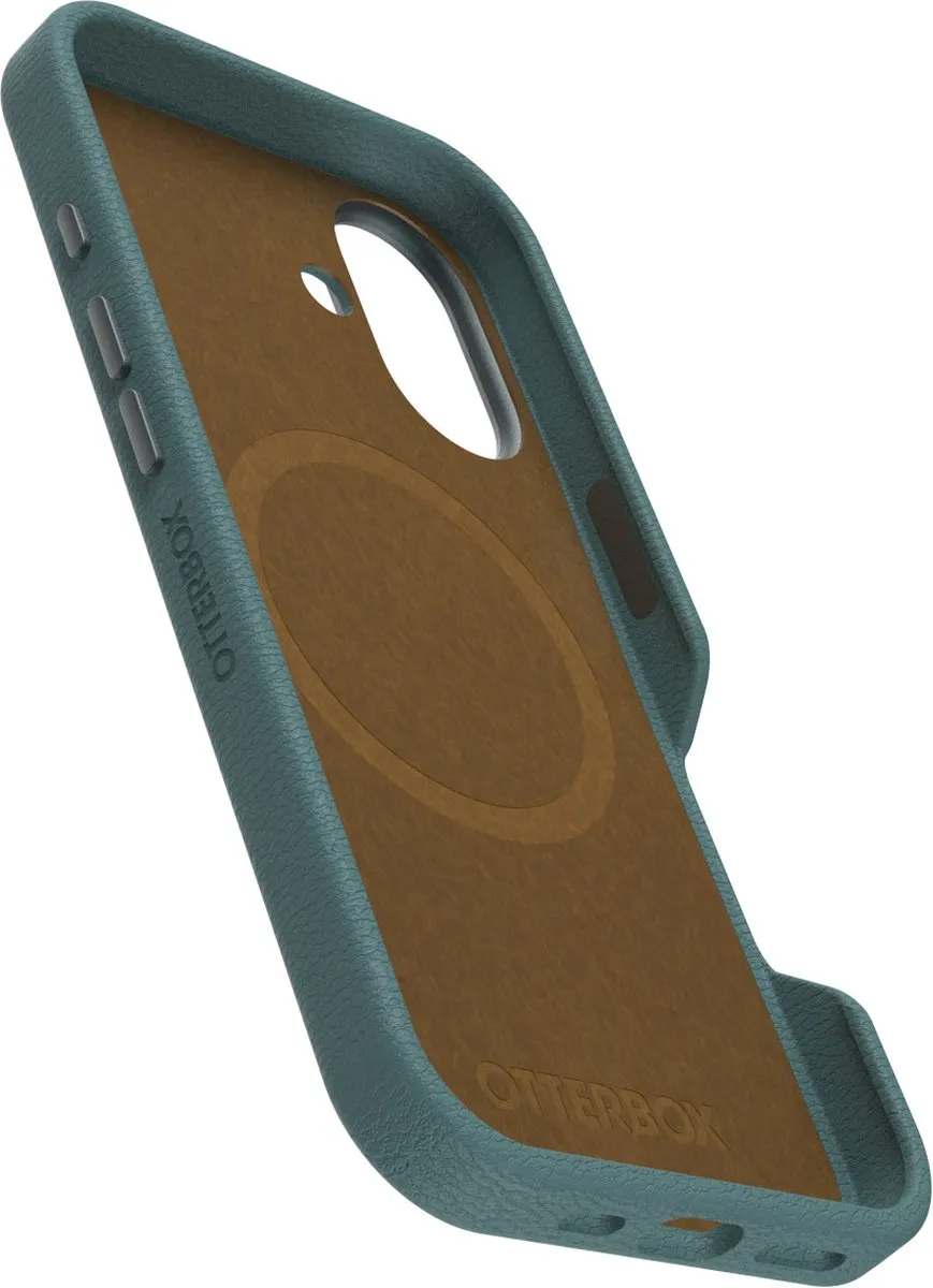 OtterBox Symmetry Cactus Leather Case iPhone 16 - Blauw