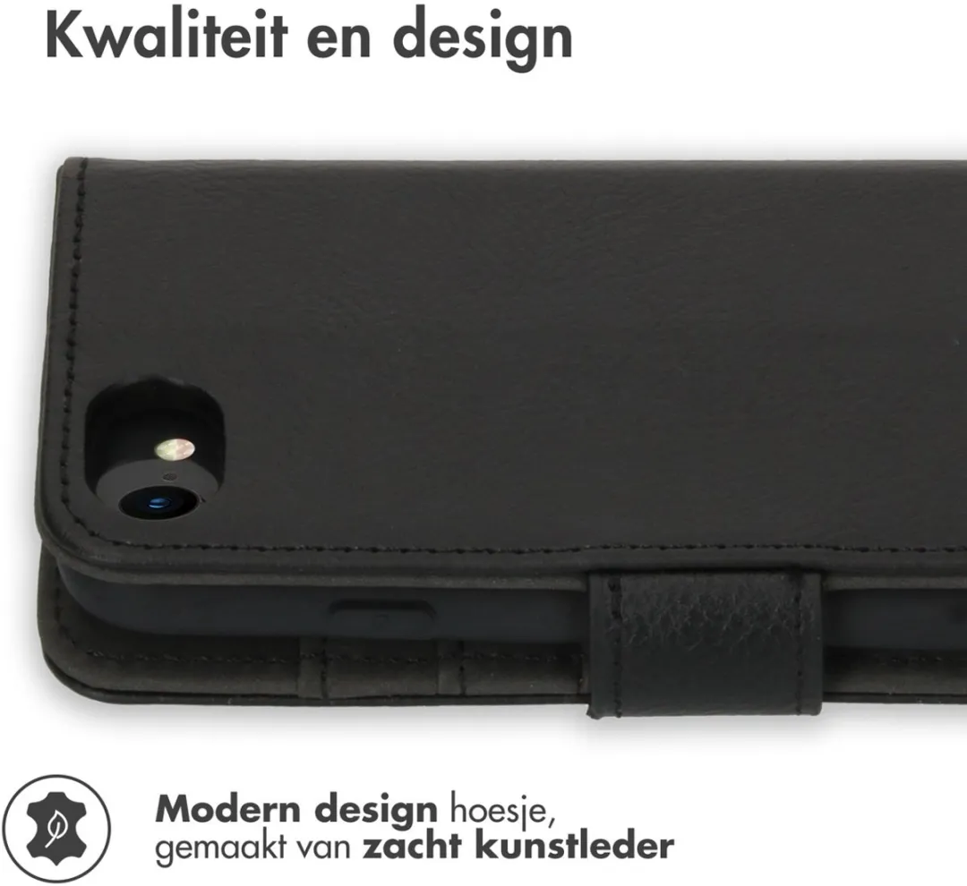 Imoshion Hoesje Apple iPhone SE/8/7/6s/6 - 3 Pasjes - Zwart
