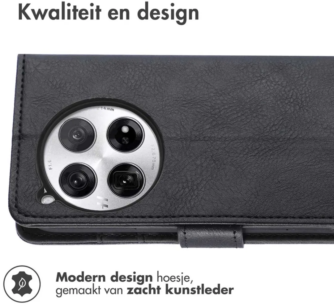 Imoshion Hoesje OnePlus 12 - 3 Pasjes - Zwart