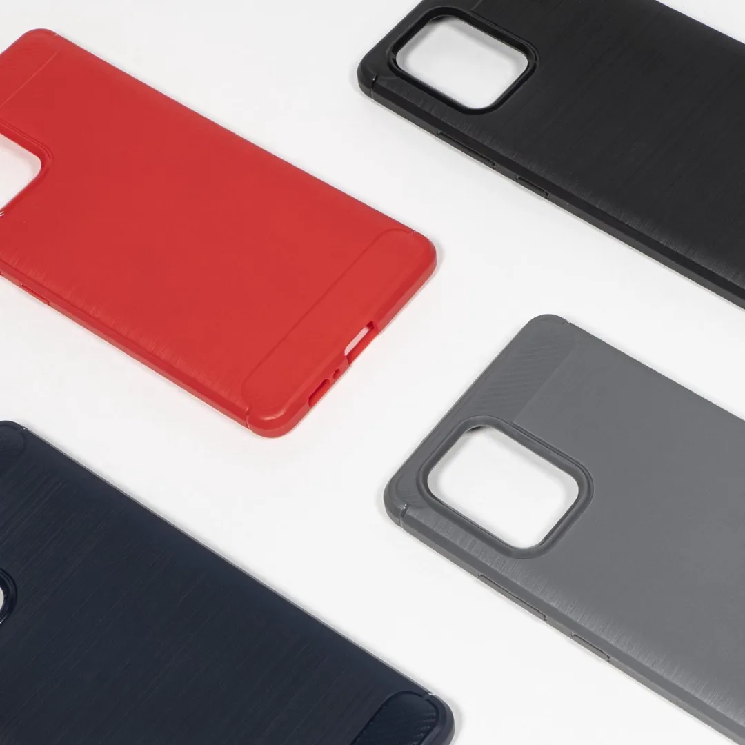 BMAX Carbon Soft Case Samsung Galaxy S10 Lite - Grijs