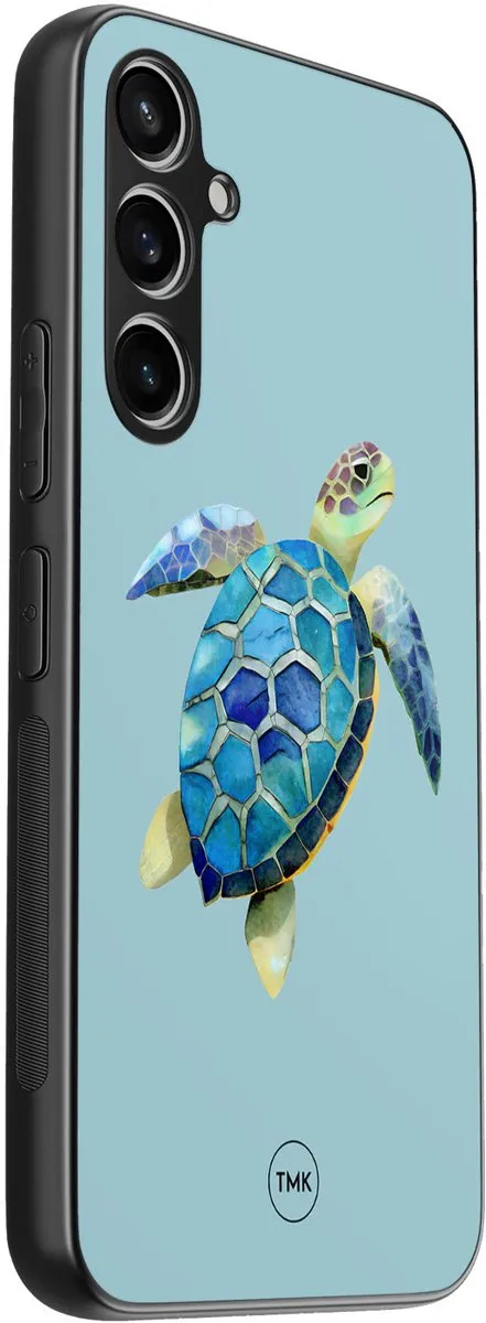 Casevibes S23 FE Hoesje Schildpad Blauw - TPU