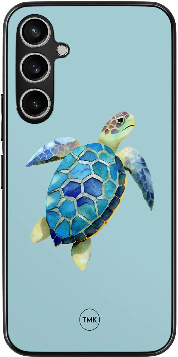 Casevibes S23 FE Hoesje Schildpad Blauw