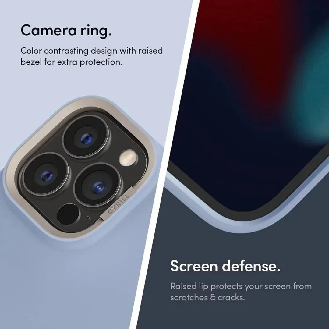 Spigen Cyrill Color Brick iPhone 13 Pro Max Hoesje - Blauw ACS03177 - afbeelding 6 van 6