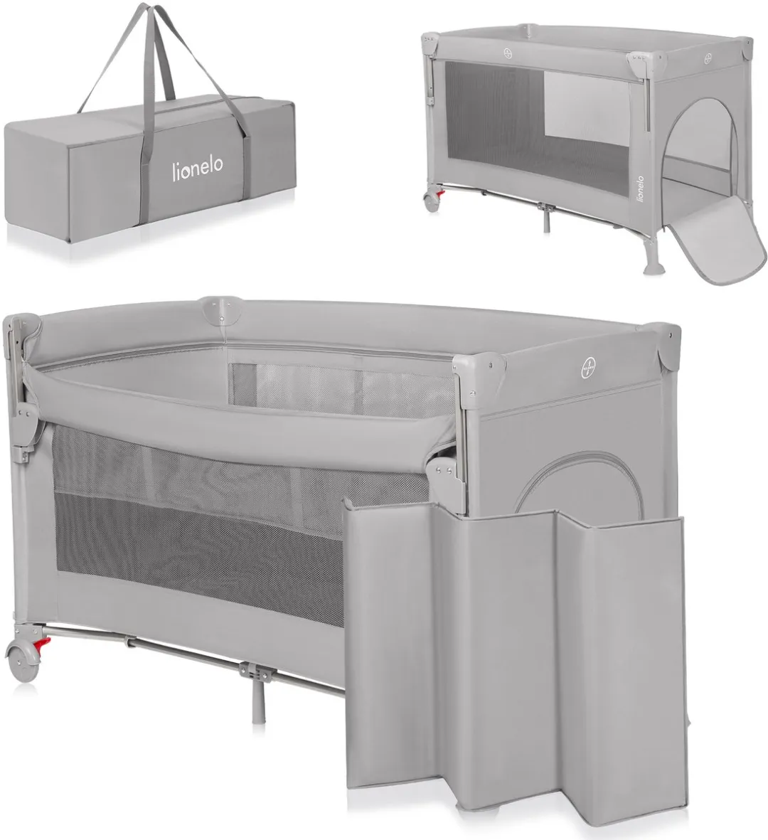 Lionelo Ellen Reisbedje 3-in-1 - Opvouwbaar - Tot 15 kg - Zwart