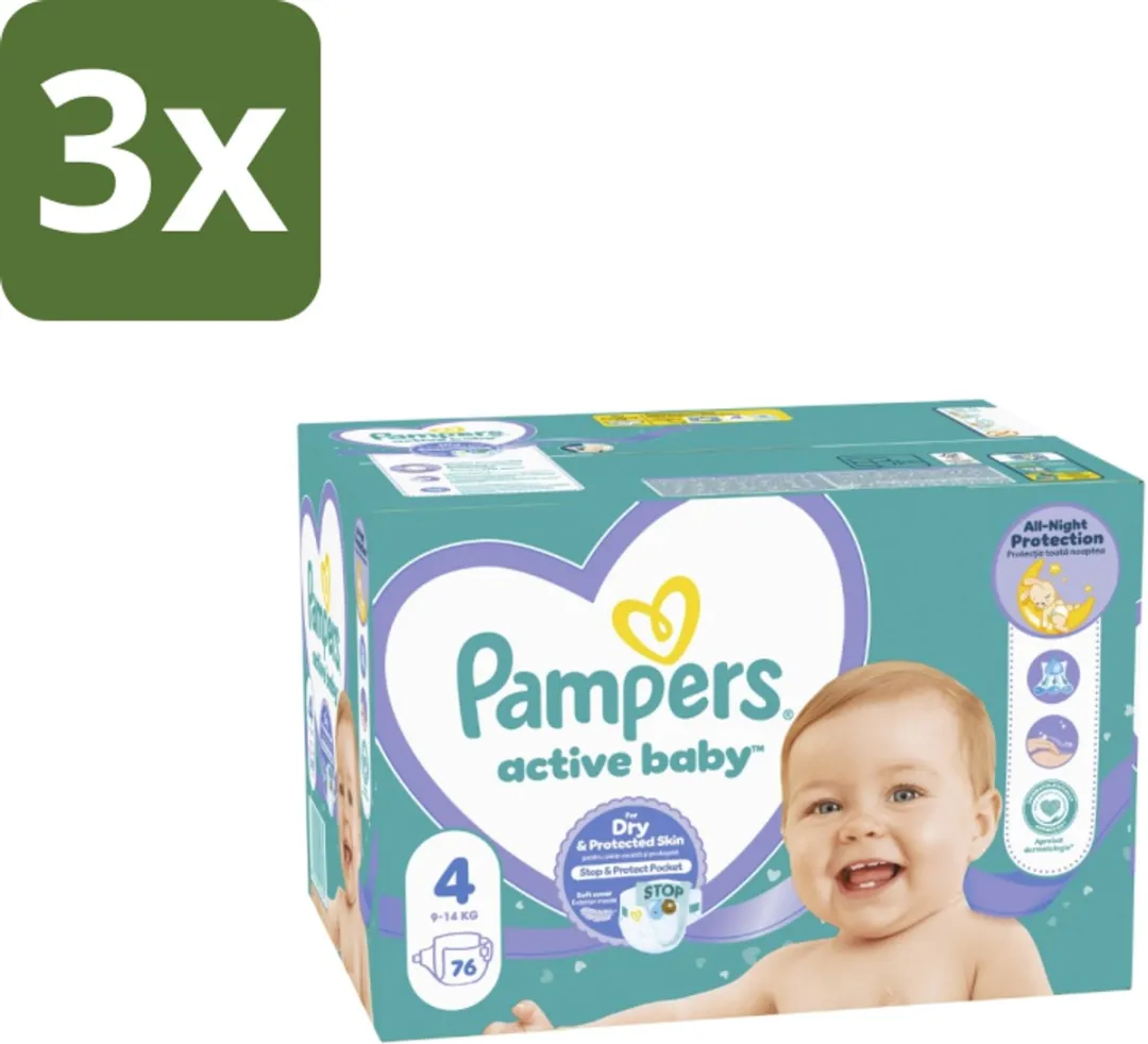 Pampers Baby Dry Maat 4 Luiers