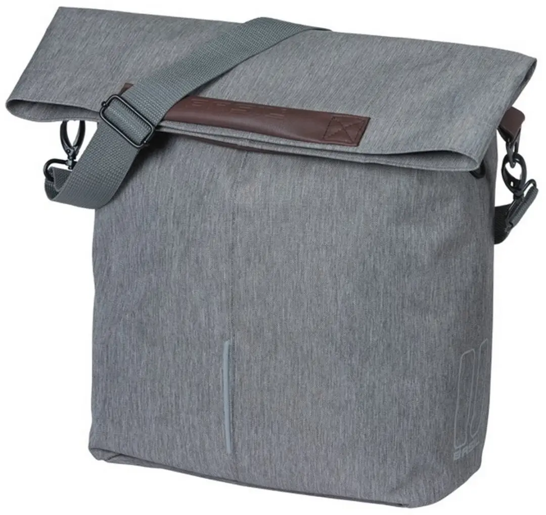 Basil City Shopper MIK Hooks Fietstas 16L - Grijs