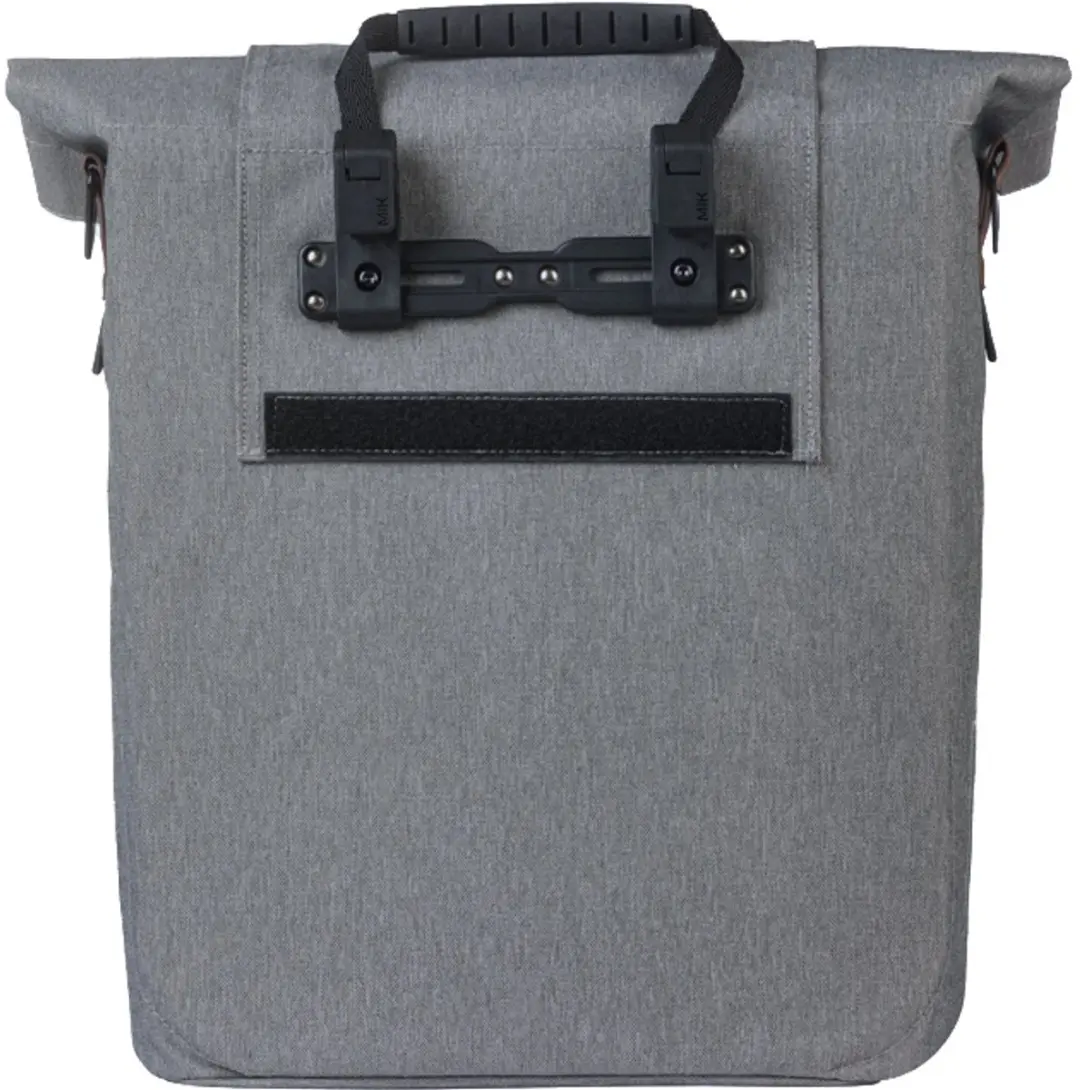 Basil City Shopper MIK Hooks Fietstas 16L - Grijs - afbeelding 6 van 6