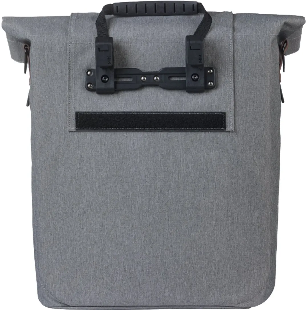 Basil City Shopper MIK Hooks Fietstas 16L - Grijs