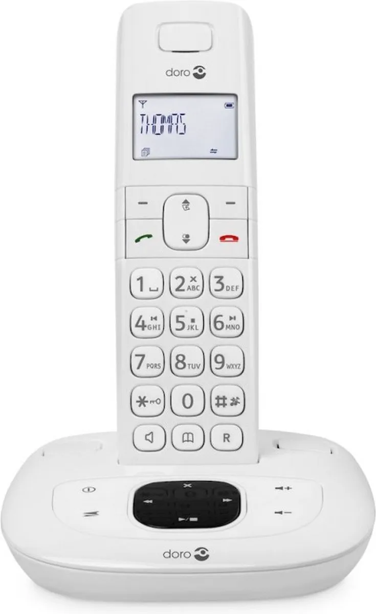 Doro Comfort 1015 DECT Telefoon met Antwoordapparaat - Wit