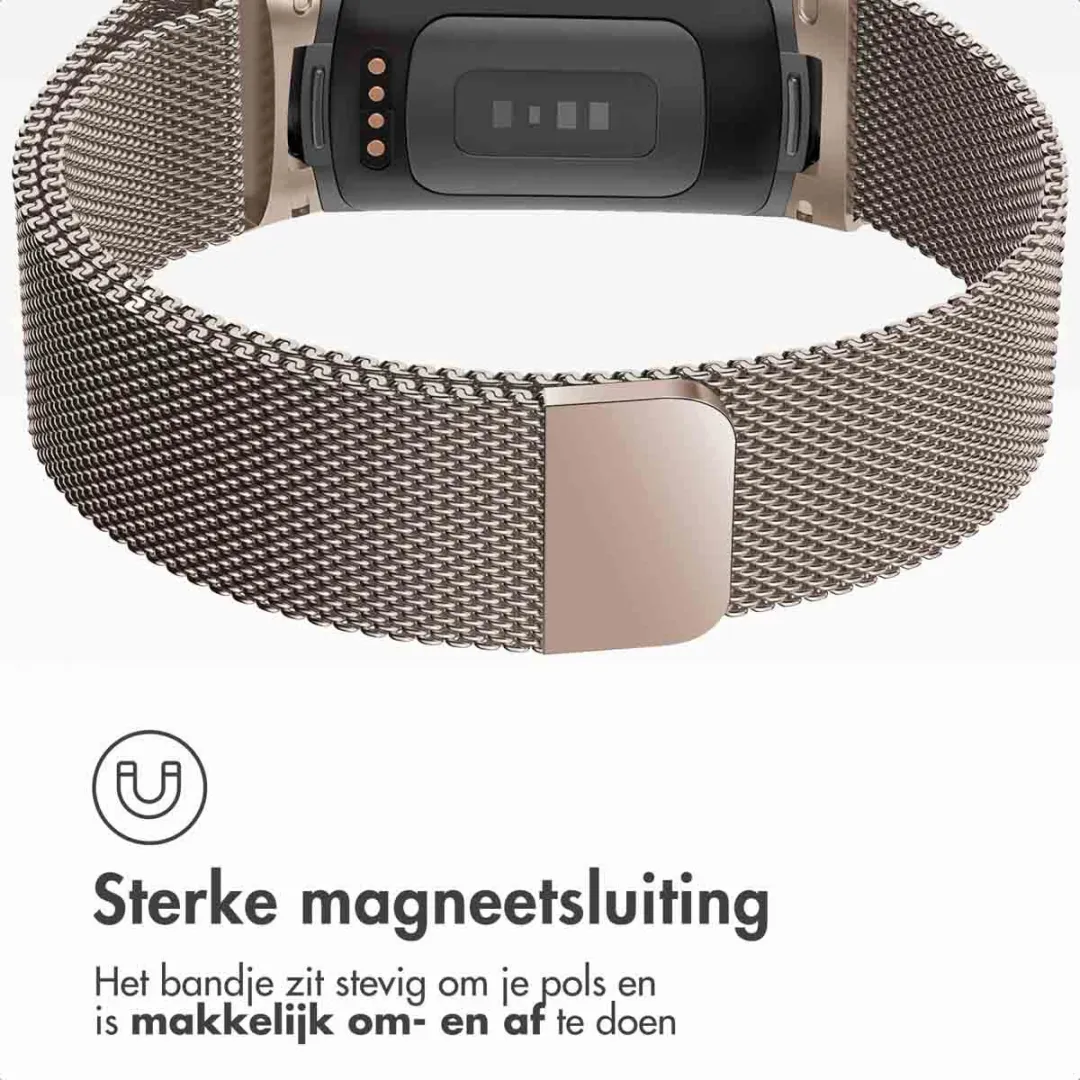 Imoshion Milanees Magnetisch Bandje Fitbit Charge 5 M - Champagne
