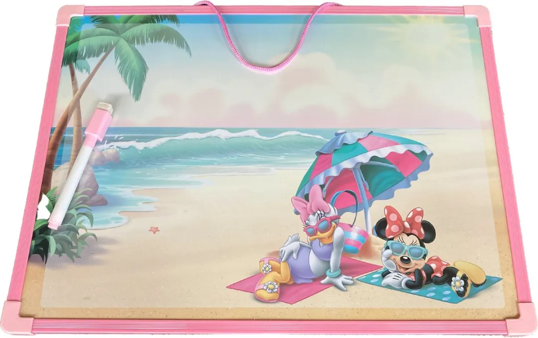 Disney Minnie Mouse Memobord 40x30cm - Roze - 2-delig