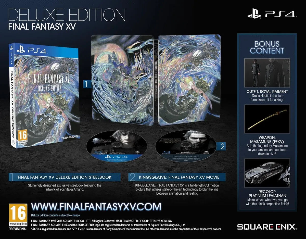 Square Enix Final Fantasy XV Deluxe Edition - PS4