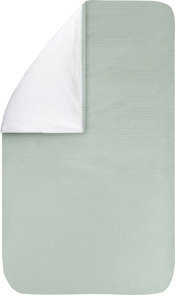 BINK Bedding Dekbedovertrek Wafel Olijf 135x100cm