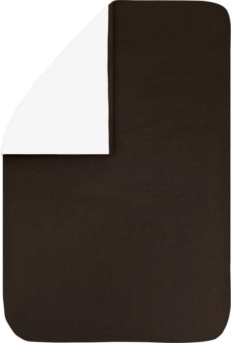 BINK Bedding Dekbedovertrek Wafel Choco 100x135cm