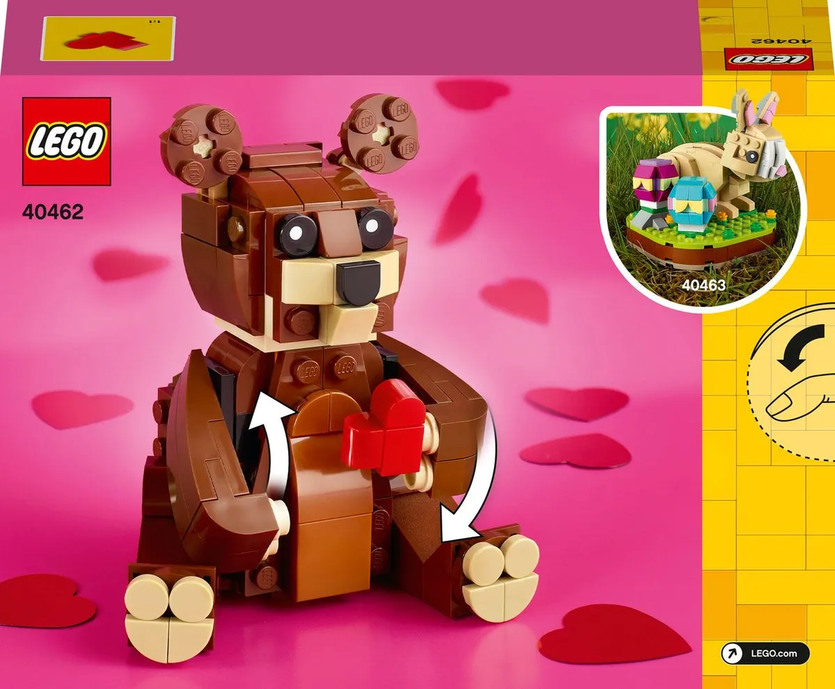 LEGO Bruine Valentijnsbeer 40462 - 245 Stukken - Multikleur