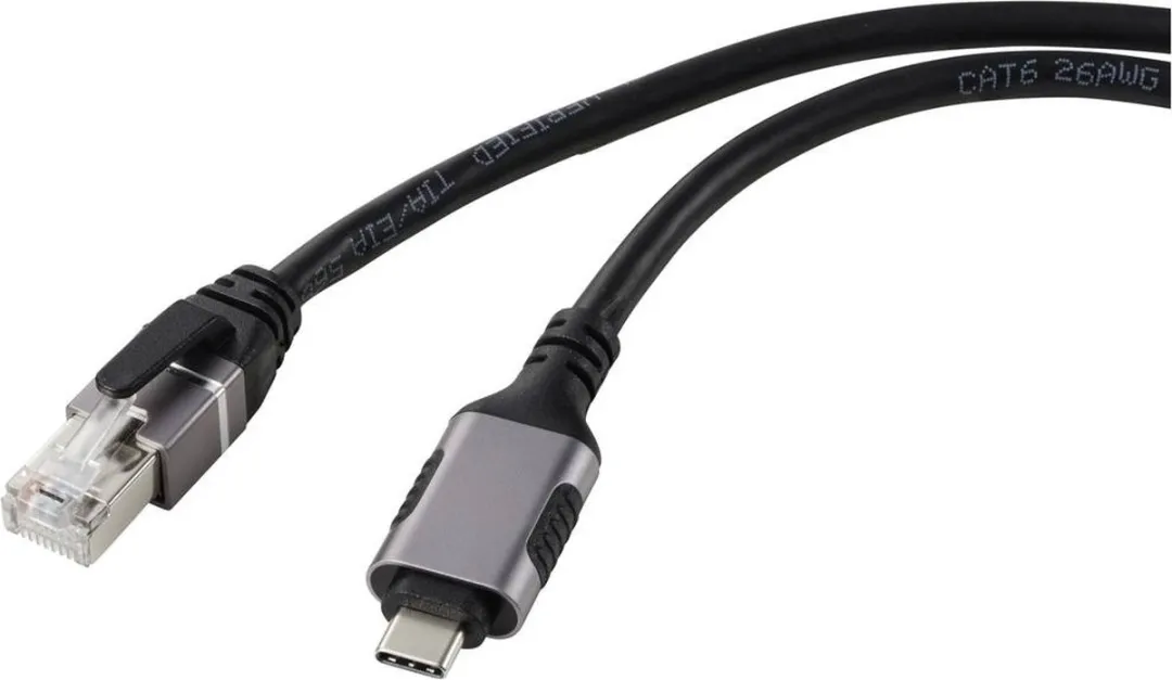 Renkforce RF-6055782 USB-C naar RJ45 Netwerk Adapterkabel 5.00m