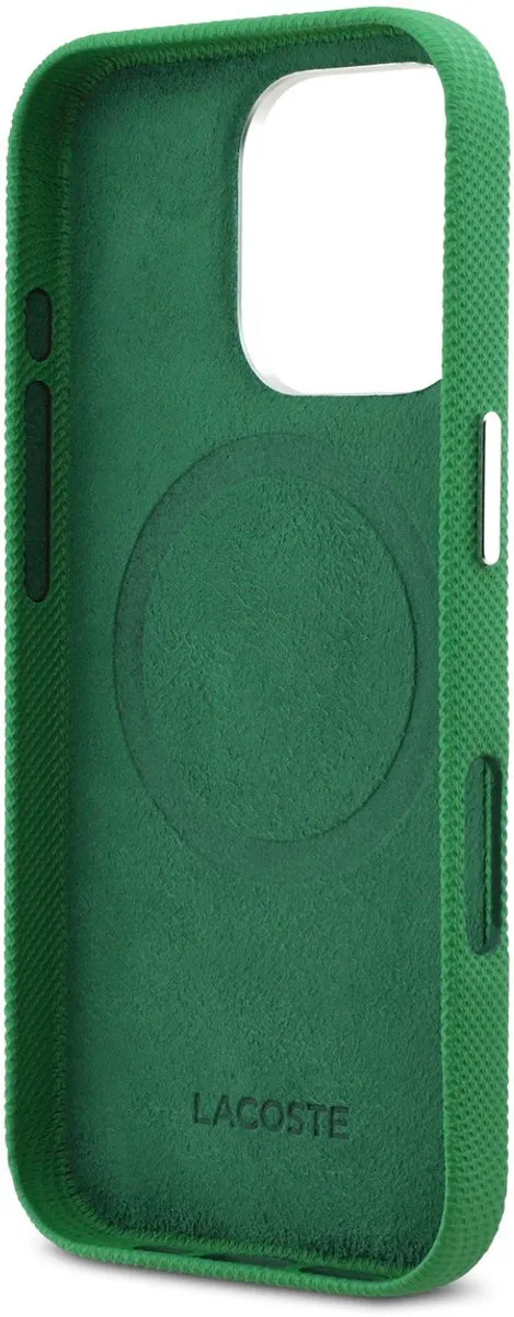 Lacoste Back Cover Case iPhone 16 Pro Estragon Groen - MagSafe - afbeelding 6 van 6