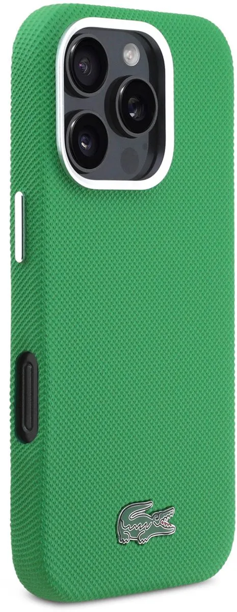 Lacoste Back Cover Case iPhone 16 Pro Estragon Groen - MagSafe