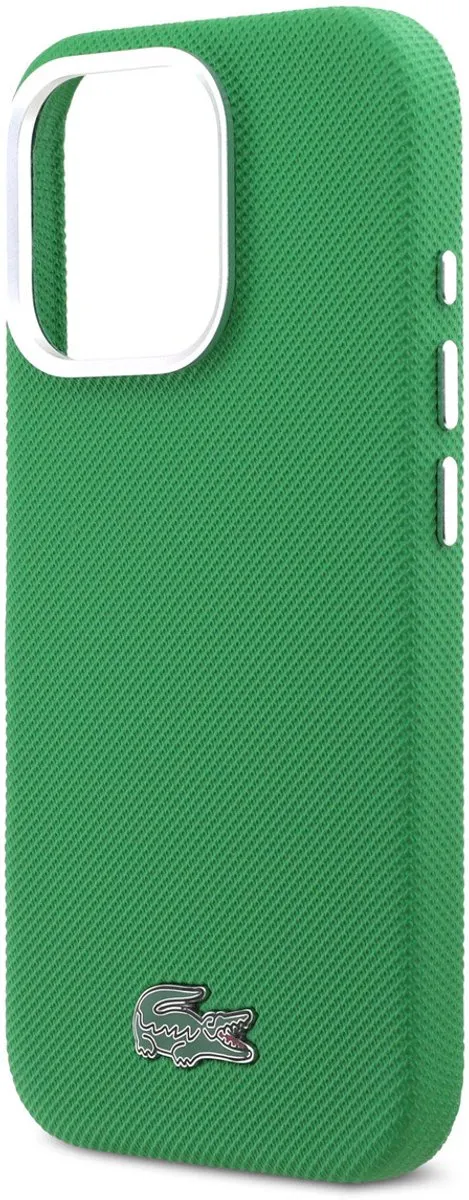 Lacoste Back Cover Case iPhone 16 Pro Estragon Groen - MagSafe