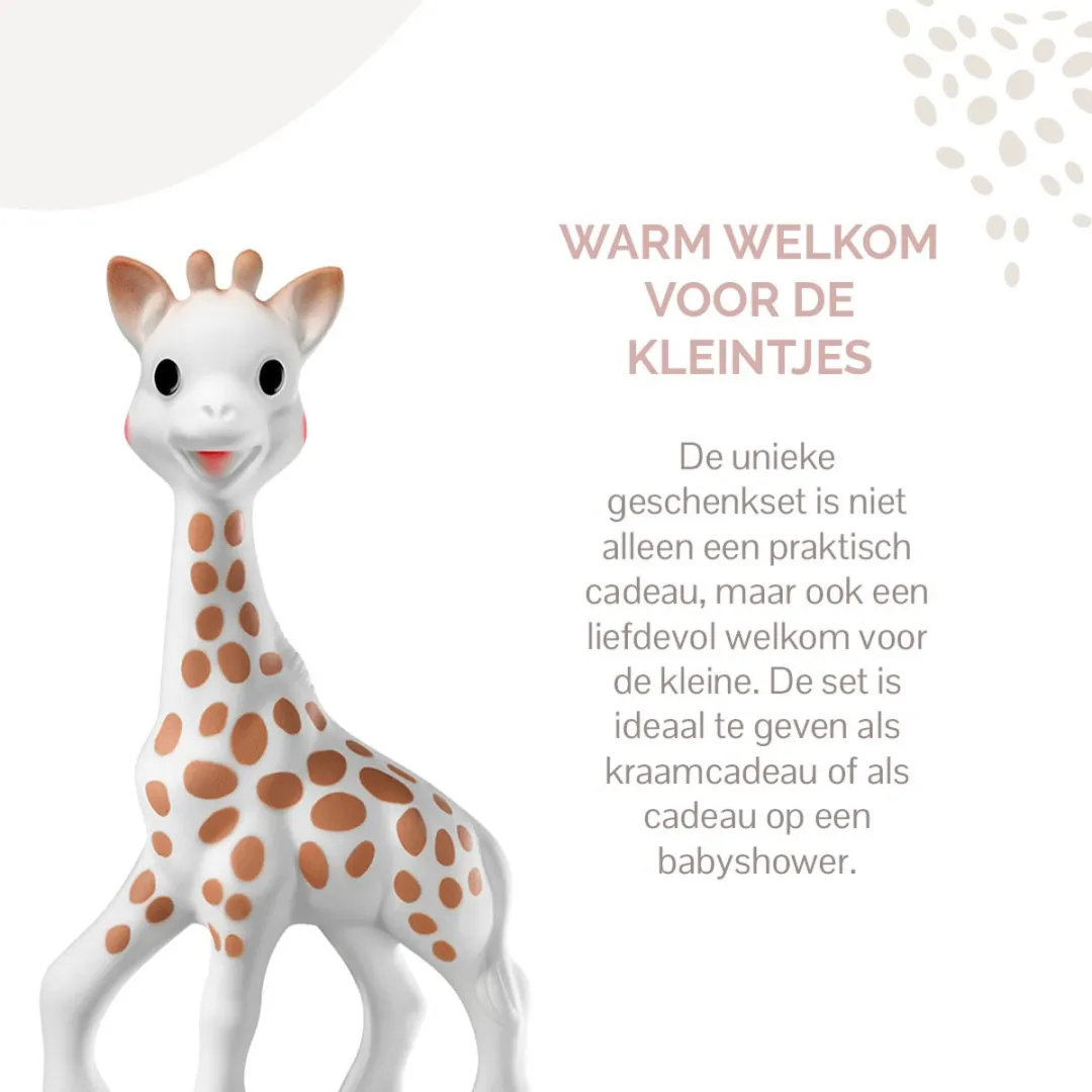 Sophie de Giraf So'Pure Trio Bijtspeelgoed - 3-delig - 100% Natuurrubber