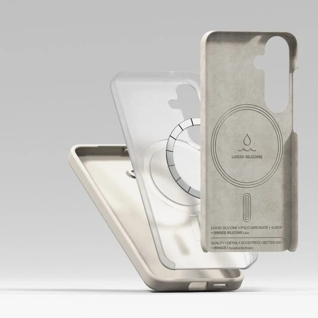 Ringke Siliconen Magsafe Hoesje S25 - Transparent