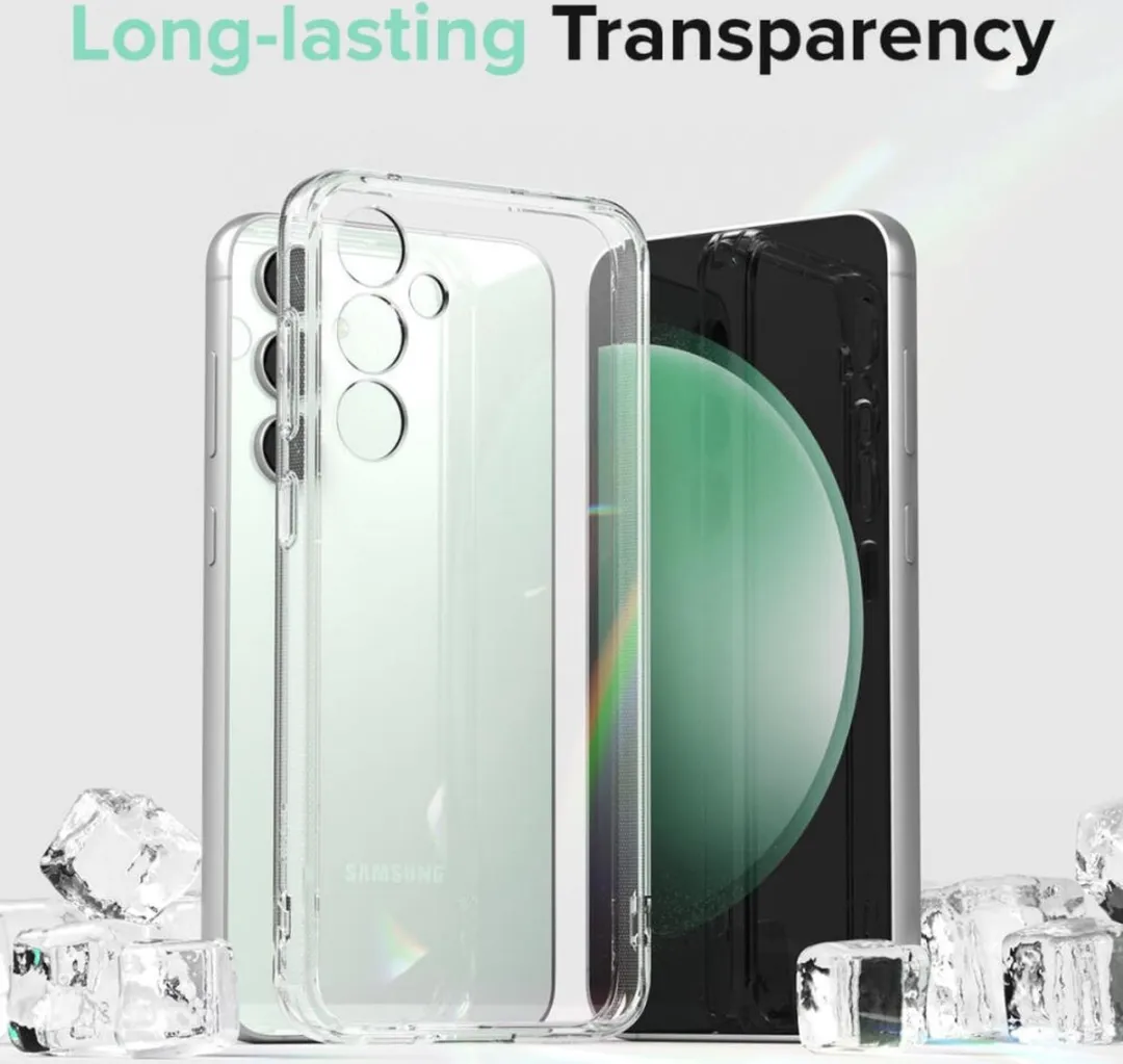 Ringke Fusion Hoesje Samsung Galaxy S23 FE - Antikrascoating - Transparant