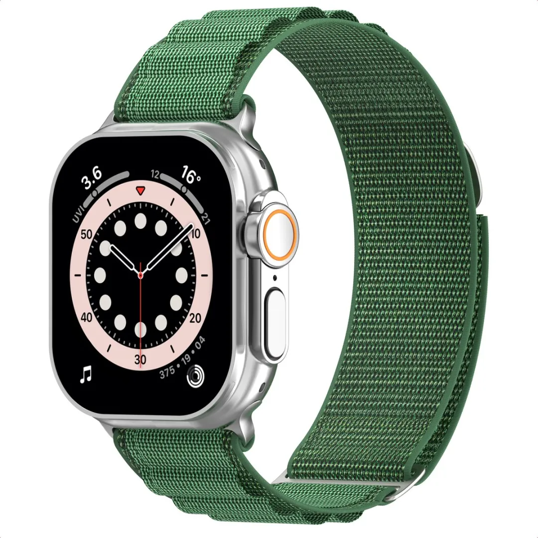 Accezz Nylon Bandje Apple Watch 44-49mm