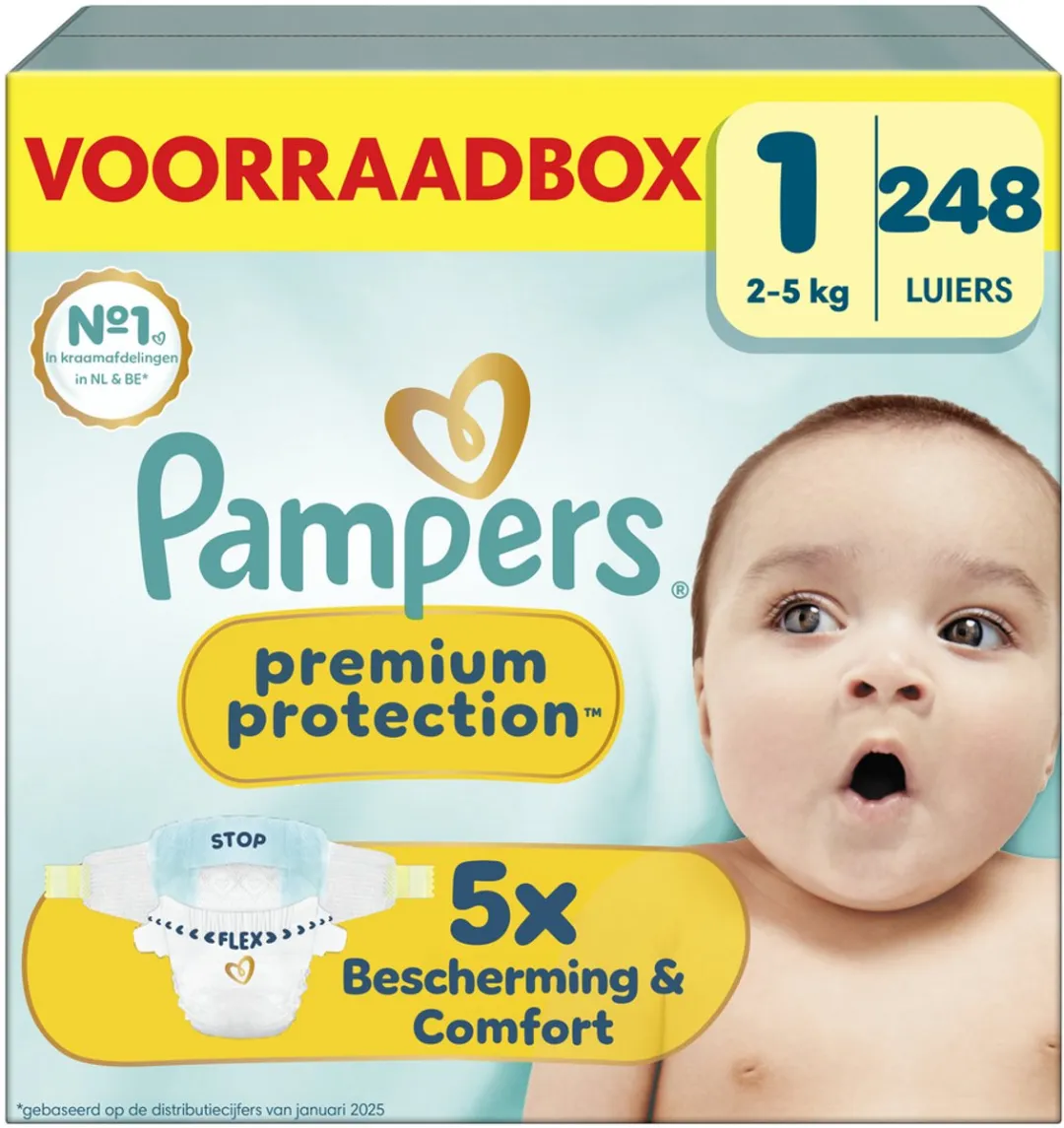 Pampers Premium Protection Maat 1 Luiers