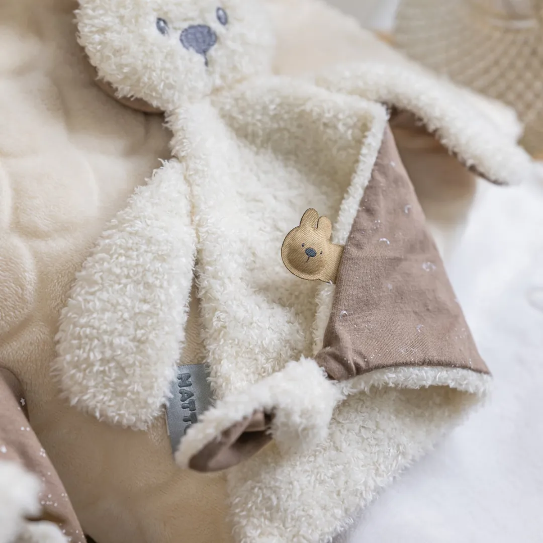 Nattou Lapidou Knuffeldoekje Konijn 36cm - Vanille