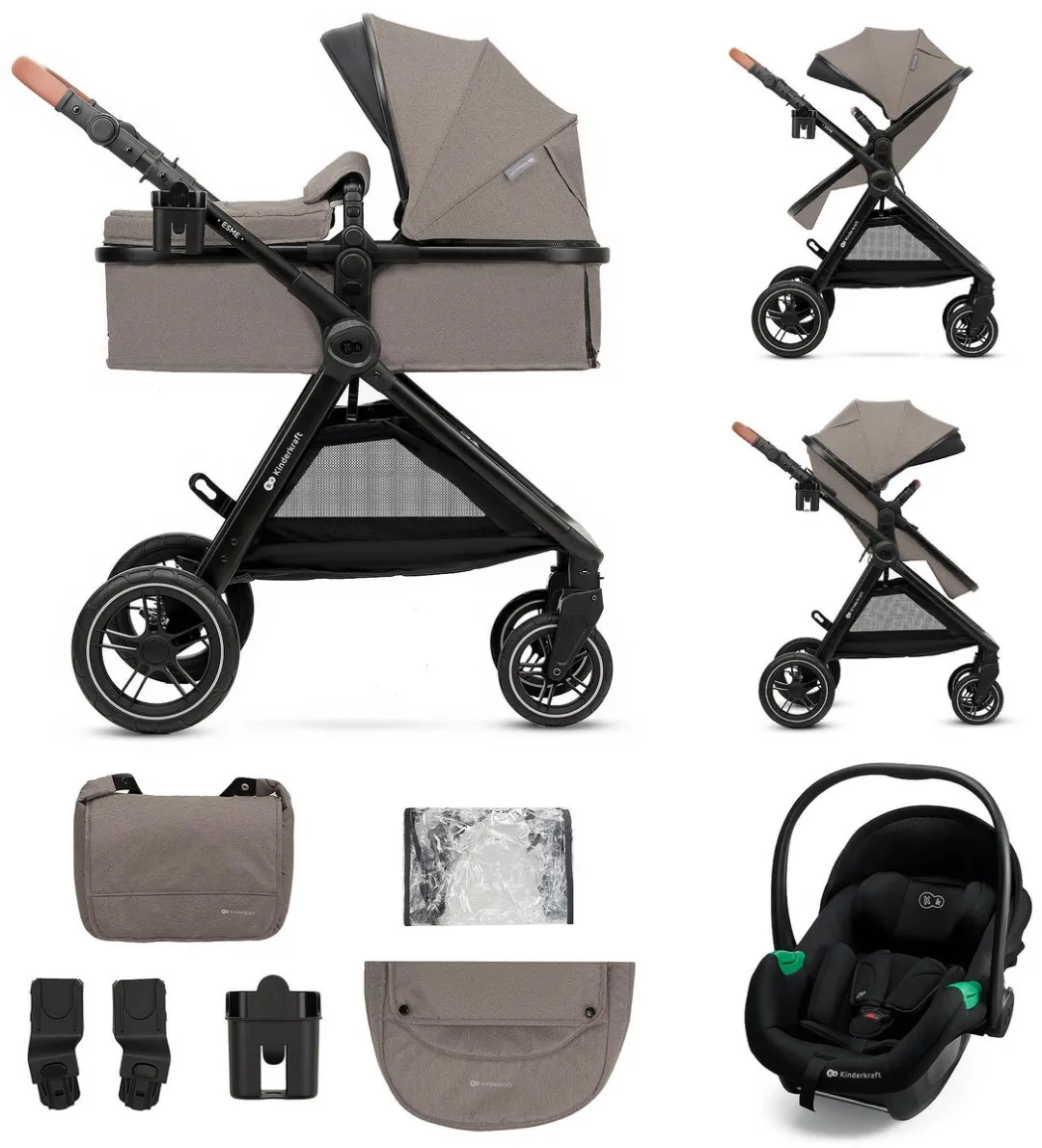 KinderKraft ESME PRO 3-in-1 Kinderwagen