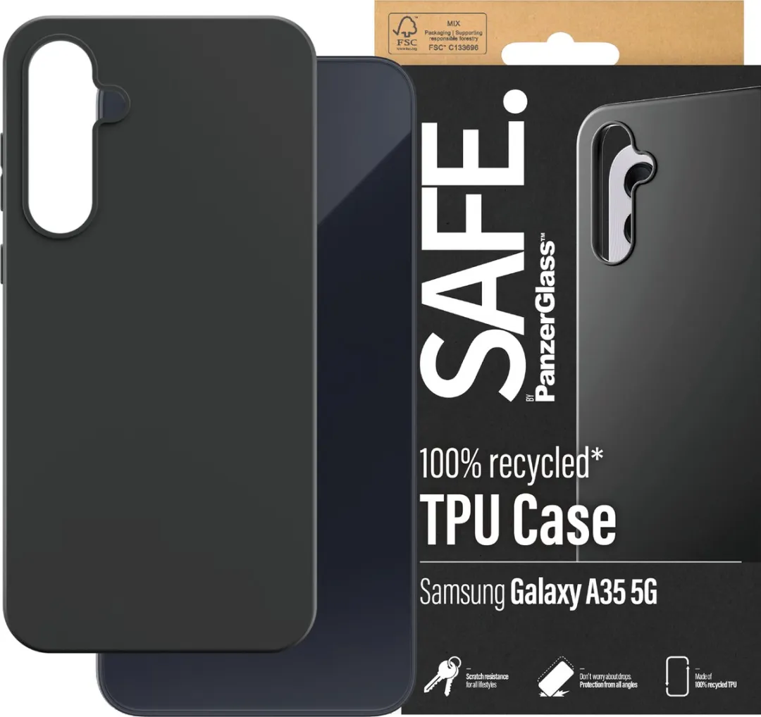 PanzerGlass SAFE hoesje Samsung Galaxy A35 5G - Zwart